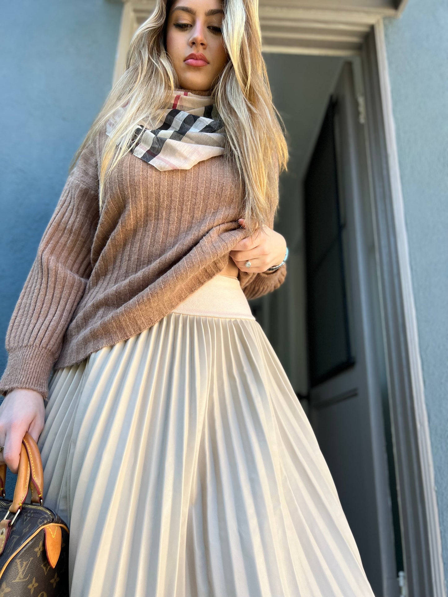MM PLEATHER  PLEATED SAND