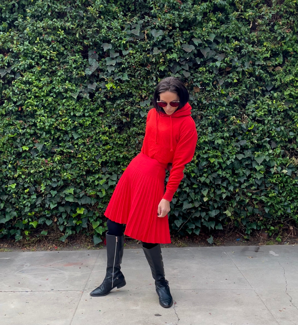 MM YEAR ROUND PLEATED - RED