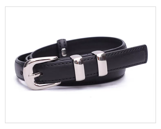 SILVER BUCKLE BELT